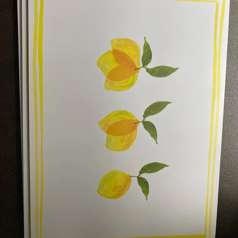 Williams Sonoma Lemon Hard Placemats (Set of 4)